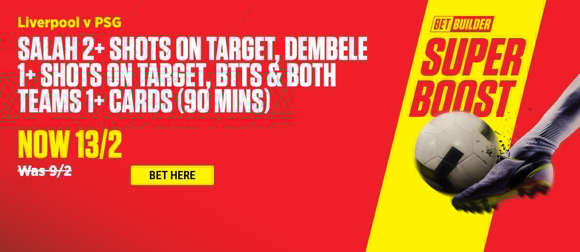 OnS-HPP-1188x516 _ SALAH 2 SHOTS ON TARGET DEMBELE 1 SHOTS ON TARGET BTTS BOTH TEAMS 1 CARDS 90 MINS