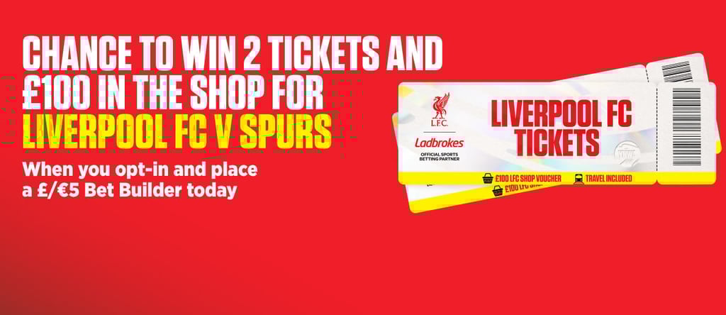 OnS-HPP-1188x516_CHANCE TO WIN 2 TICKETS AND 100 IN THE SHOP FOR LIVERPOOL FC V SPURS
