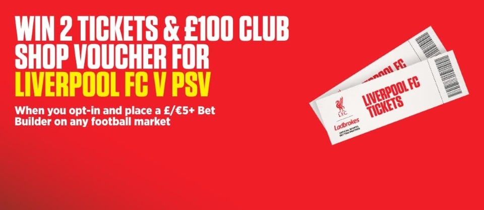 OnS-HPP-KT-1188x516_WIN 2 TICKETS 100 CLUB SHOP VOUCHER FOR LIVERPOOL FC V PSV-(UK)-_2