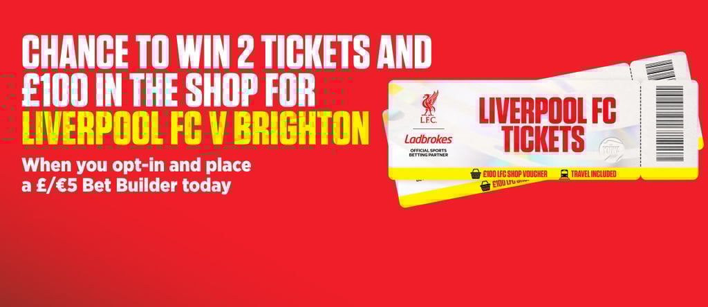 OnS-HPP-1188x516_CHANCE TO WIN 2 TICKETS AND 100 IN THE SHOP FOR LIVERPOOL FC V BRIGHTON