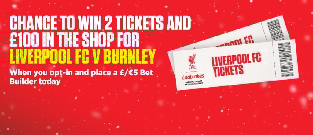 OnS-HPP-1188x516_CHANCE TO WIN 2 TICKETS AND 100 IN THE SHOP FOR LIVERPOOL FC V BURNLEY